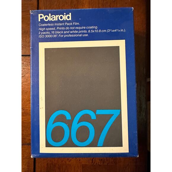 Vintage Polaroid 667 Film Sealed Box Expired June 1988 - Picture 2 of 7